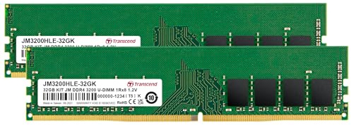 Transcend 32GB Kit JM DDR4 3200Mhz U-DIMM JM3200HLB-32GK