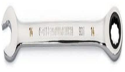 GearWrench Llave combinada de trinquete de 14 mm con arco oscilante de 4 grados de 12 puntos - 86914