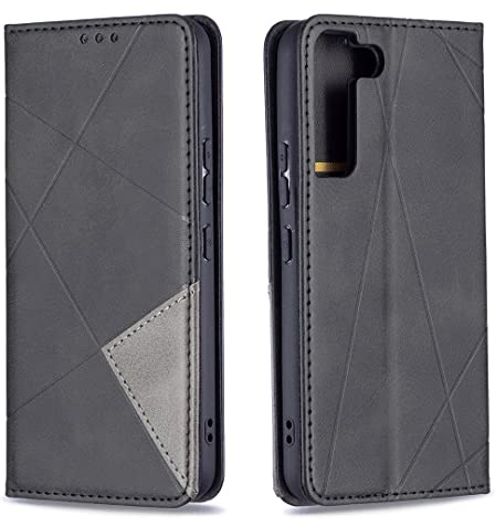 Posanter Fodral för Samsung Galaxy S22, Plånboksfodral med Kortplats, Magnetisk Stängning，Vikbart Skal i Läder, Skydd Mobilskal Telefonskal, Fall Phone Wallet Cover Case. (Svart)