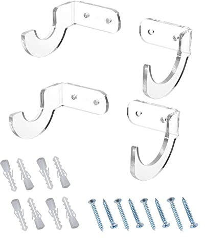 JAWSEU Schwertständer Katana Halterung, Sword Stand Wall Mount Schwerthalter Wandhalterung, Acryl-Wandständer für Samurai-Schwertständer, unterstützen alle Schwerter