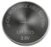 BenjiPower - Pilas de botón recargable de litio LIR2025, sustituye a las pilas de botón CR2025, por ejemplo, placa base, calculadora de bolsillo, velas eléctricas, ordenador de bicicleta, juguetes,