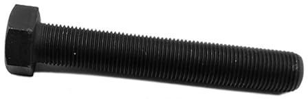 1 Stück M24 M27 Länge 50–200 mm schwarzer Stahl Feinzahn-Vollzahn-Sechskantschrauben Güteklasse 10.9 Außensechskant-Maschinenschraubenbolzen (Color : 70mm, Size : M27x1.5)