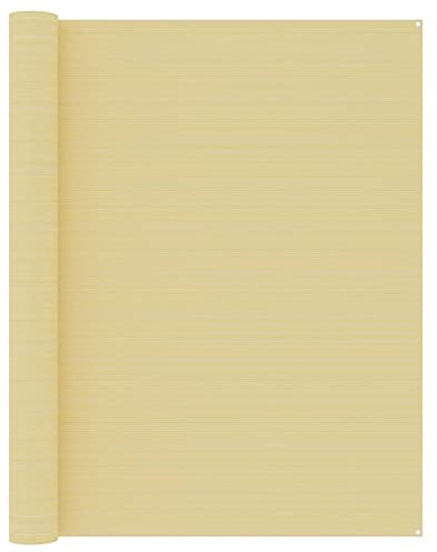 ShGaxin Zeltteppich, Vorzeltteppich, Camping Plane, Teppich Für Camping Vorzelt, Bodenplane Zeltunterlage, Camping Teppich Outdoor, 250x400 cm Beige