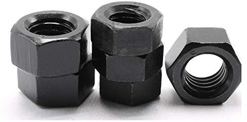 Sechskantmuttern aus Stahl, Sechskantmutter 8.8. Sechskantmutter, Oberfläche: schwarz(M30 (1))