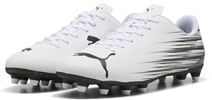 Puma Attacanto II FG/AgSoccer - Tenis para Hombre, Blanco (Puma White)/Negro (Puma Black), 43 EU