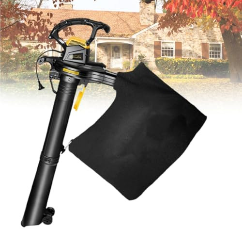 LFfwynog Garden Cleaning Tool, Leaf Blower Vacuum Mulcher 16:1 Shredding Ratio 350 Km/H 6-Speed Speed Regulation for Cleaning Leaf Snow and Dust,30mline