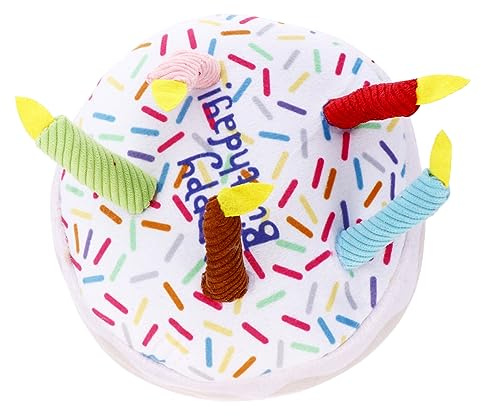 TOYANDONA Kuchen-plüschtiere Für Haustiere Partyzubehör Festivalgeschenk Schleifspielzeug Aus Strapazierfähigem Plüschmaterial Satte Farben Modisch Und Dekorativ