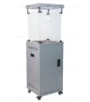 Meulbaty Gas-Außenheizung, tragbarer Propan-Terrassenstrahler für Garten, Hinterhof, Restaurant, Café, Bar (Silber, 76,5 cm hoch)
