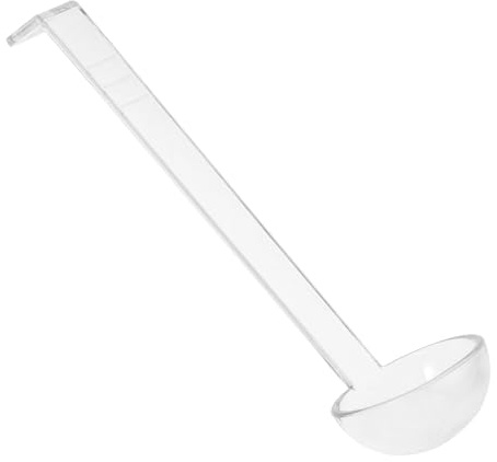 Long Handle Serving Ladle Spoon, PC Plastic, Bent Tail