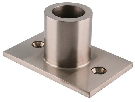 CRL S14BN Brushed Nickel Chrome Wall Mount Top Fitting