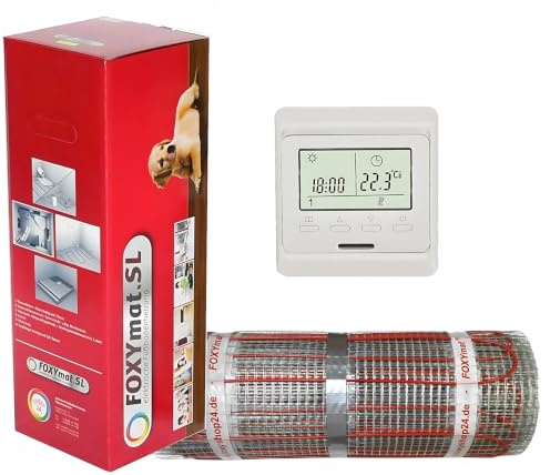 FOXYMAT.SL RAPID elektrische Fußbodenheizung, 3.0 m² (0.5m x 6m)