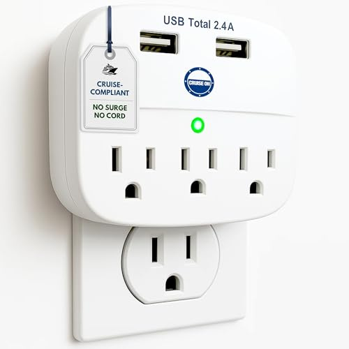 Cruise On Mehrfachstecker mit USB-Ausgängen (kein Überspannungsschutz)