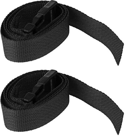 Unbekannt Sharplace 2er Set Klettgurt Packriemen Golftrolley Gurte, Schwarz