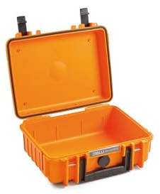 B&W International Transportkoffer Outdoor 1000 (PP.41) Orange – Leerkoffer – wasserdicht (IP67), staubdicht, schlagfest, extrem robust