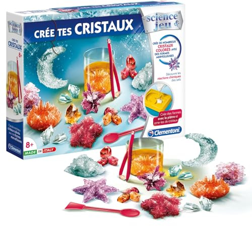 Science & Jeu - Crée tes Cristaux - Kit Chimie et Géologie Maison - 8 Ans+