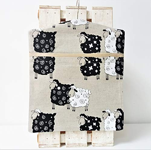 Handmade Linen Cotton Peg Bag Peg Storage Clothespin Bag Sheep