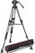 Manfrotto 504X Fluid Video Head with Alu 645 Fast Twin Leg Video Tripod, Kit FAST Tripod and Video Head, for DSLR, Digital Cameras, Camcorders, for Photo-Videographers, Carrying Bag, Holds up to 12kg
