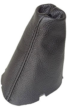 The Tuning-Shop Ltd Schaltsack für Automatik-Schaltmanschette kompatibel mit Mercedes CLK W209 2002-2009 Leder verschiedene Nähte, Farbe wählbar (schwarze Naht)