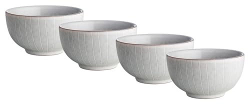 BUTLERS 4er-Set Dipschalen Steinzeug - HENLEY - spülmaschinenfest | Farbe Grau - 200 ml - Snackschalen für Saucen & Dips - Tapas-Schälchen für Oliven & Antipasti