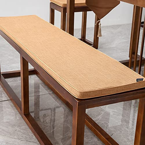 Bankauflage 2- oder 3-Sitzer Langes Bankkissen, Indoor, Sofa Bankpolster, Gartenbankauflage Sitzkissen für Terrasse, Chaiseschaukel,Beige-30x180cm/12x71in