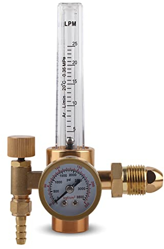 Argon Riduttore di pressione del gas Saldatore Saldatore Flussometro a gas Consegna Apparecchiatura di pressione Regolatore del flussometro del gas Argon Meter con uscita Filettatura maschio G5/8