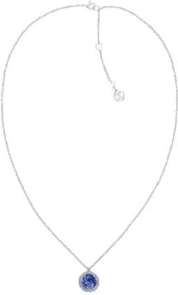 Tommy Hilfiger Jewelry Halskette mit Anhänger für Damen aus Edelstahl mit Einem Sodalith-Stein - 2780655