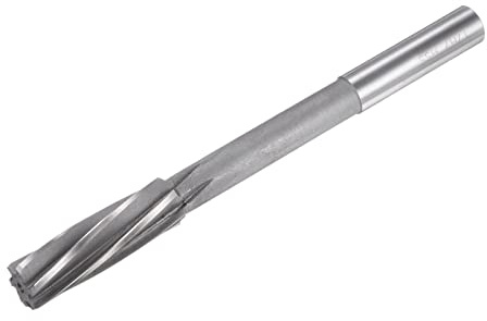 sourcing map Spann Reibahle 17mm H7 4241 Hochgeschwindigkeitsstahl Spiralnuten Drehmaschine Reibahle Fräser