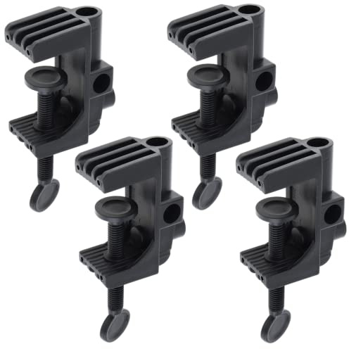 4 Pcs Universal Bracket Clamp LED Lamp Accessories Desk Clamps Work Light Mounting Bracket Table Mounting Clamp for Desk Lamp Magnify Lamps Tablet Holder