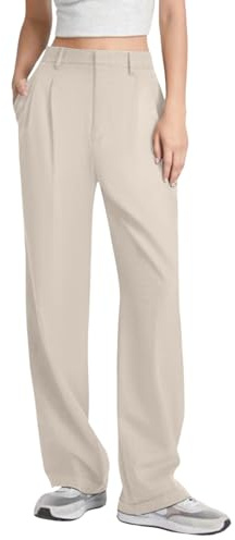 Pantalon Femme Fluide Hiver Pantalon Habilles Femme Coton Pas Cher Grande Taille Pantalon Femme Chic Taille Haute Confortable Casual Soirée Mariage Sweatpants
