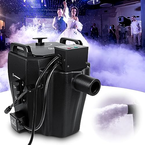Machine à fumée 3500W, Machine à fumée Professionnelle pour DJ, Machine à fumée sèche pour scène, Machine à fumée sèche pour scène intérieure extérieure, Wedding Party Club
