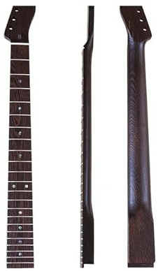 Gitarrenhals E-Gitarrenhals Aus Wengeholz, 6 Saiten, 21 Bünde, 22 Bünde, Gute Handarbeit, DIY-Gitarrenhals Für E-Gitarre (Color : 07)