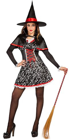 Boland - Kostüm Lovley Witch für Erwachsene, Faschingskostüm Hexe, Kostümset für Halloween, Karneval und Mottoparty