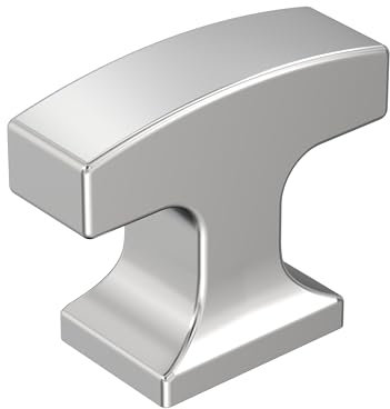 Amerock Westerly BP5371726 Schrankknauf, 33 mm Länge, poliertes Chrom, Küchenschrankbeschläge, Möbelbeschläge, Schubladengriff