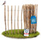 SCHWANFELD® Clôture en lattis de qualité supérieure - 10 m x 90 cm - Clôture de jardin résistante aux intempéries - Avec instructions de montage (français non garanti) - Clôture de jardin en bois de