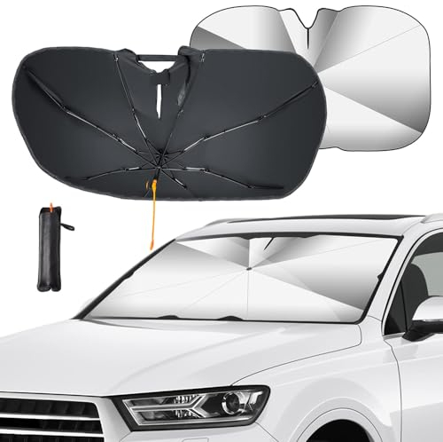 Mhfdpp Auto Sonnenschutz Frontscheibe für Lada 1111 Oka 2101 2102 2103, Reflektierend Sonnenschirm Sonnenblende Sonnenschutzfolie Faltbar Effizienter UV Schutz,120 * 65CM