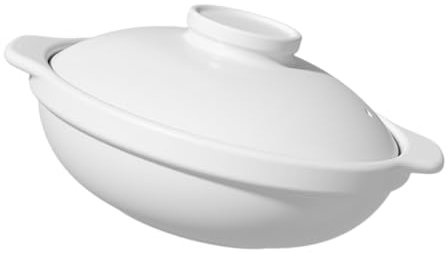PRETYZOOM Casseruola in Per Uso Casseruola Pentola Per Cucinare Zuppe e Brasare Pollo Manico Materiale Ceramico Resistente