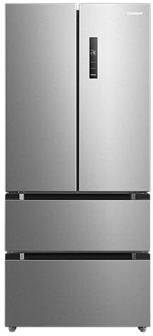 Corberó - Frigorífico French Door CFFDM61023NFXINMAD | 12L | Inverter | Metal Back Cooling | Twist Ice Maker | Luz LED | Crisper | Fresh Box | 39 Db | Inox