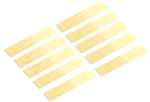 POFET 10pcs Alto Saxophone, Alto Saxophone Reeds In E-Flat, Reed Strength 1.5, Suitable Saxophone Reeds for Alto Saxophone