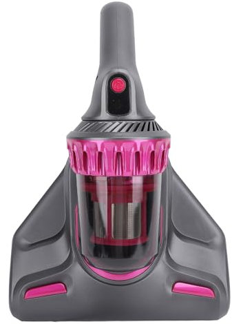 Aspirapolvere per Materasso Senza Fili 3 in 1 Portatile 10Kpa Ad Alta Frequenza Doppio Battito Cuscino per Letto a Basso Rumore Pulizia Grigio