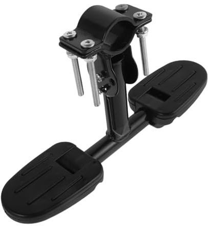 Kinder Tretroller Fußstützenpedale aus Metall und Kunststoff Schwarz | Ersatz Fußstützen für Kinderroller, Scooter Fußstütze für Kleinkind Roller, Kinder Tretroller Zubehör