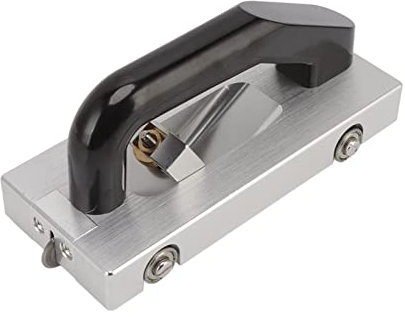 FLEXMAN Rainureuse à Roues de Type U, Rainureuse Manuelle en Alliage d'Aluminium avec Poulie de Guidage, Outil Construction Sol en Plastique Argenté en Forme U de 7,9 X 3,4 X 3,5