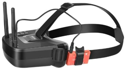 Fegtrtyoa Gafas FPV VR009 5.8G con DVR HD de 40 Canales, Pantalla de 3 Pulgadas y 480 X 320, Recepción Diversificada, Ideal para Drones con Cámara y Aficionados A la Radiocontrol.