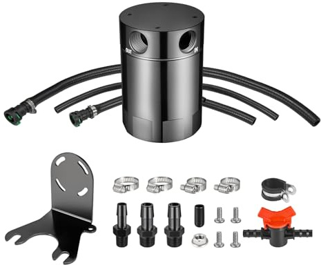 EVIL ENERGY Oil Catch Can, Aluminum Catch Can Kit for 2018-2024 Jeep Wrangler 3.6L, Air Oil Separator 130ml
