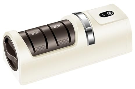 Tyinerc Affûteur Électrique De Couteaux De Cuisine,Aiguiseur De Couteaux Électrique Rechargeable USB | Outil Automatique Pour Ciseaux Affûtage Rapide,Usage Domestique Cuisine Restaurant Pâtisserie