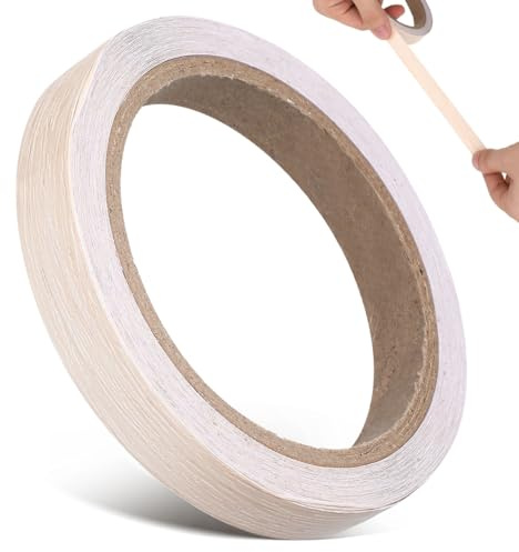 TOVINANNA Bande De Chant Adhésive Imitation Bois 15 Mm X 10 M Ruban De Réparation Autocollant Pour Meubles Armoires Portes Et Escaliers Finition Décorative Pour Cacher Les Joints