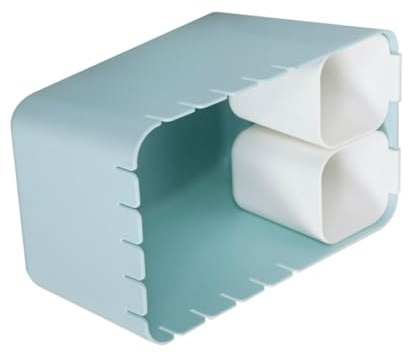 Ciieeo Mini Cestino da Tavolo per Rifiuti Secchi e Umidi in Plastica PP Piccolo Bidone della Spazzatura da Scrivania Compatto e Decorativo per Cucina Soggiorno e Ufficio