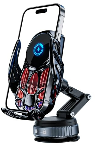 Cargador de teléfono para vehículo, Soporte de para salpicadero, Base de Carga inalámbrica, Soporte de teléfono Ajustable, Soporte de Carga rápida | Estación de Soporte de Carga automática de