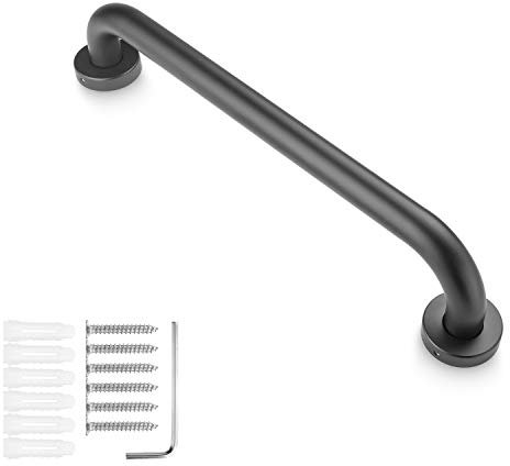 A+Selected Grab Rails Bath Shower 16 Inch (40cm) Safety Support - Black