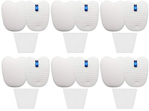 Vacuum Filters Replacement Set for Shark Rocket Vacuum HV345 HV343AMZ ZS350 ZS351 ZS352 HV320 HV321 HV322 HV324Q HV345 HV401, 6 Foam&Felt Filters + 6 Post-Filters, Part # XPMFK320&1084FTV320