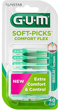 Gum Soft-Picks Comfort Flex regular 40er Packung, 2er Pack (2 x 40 Stück)